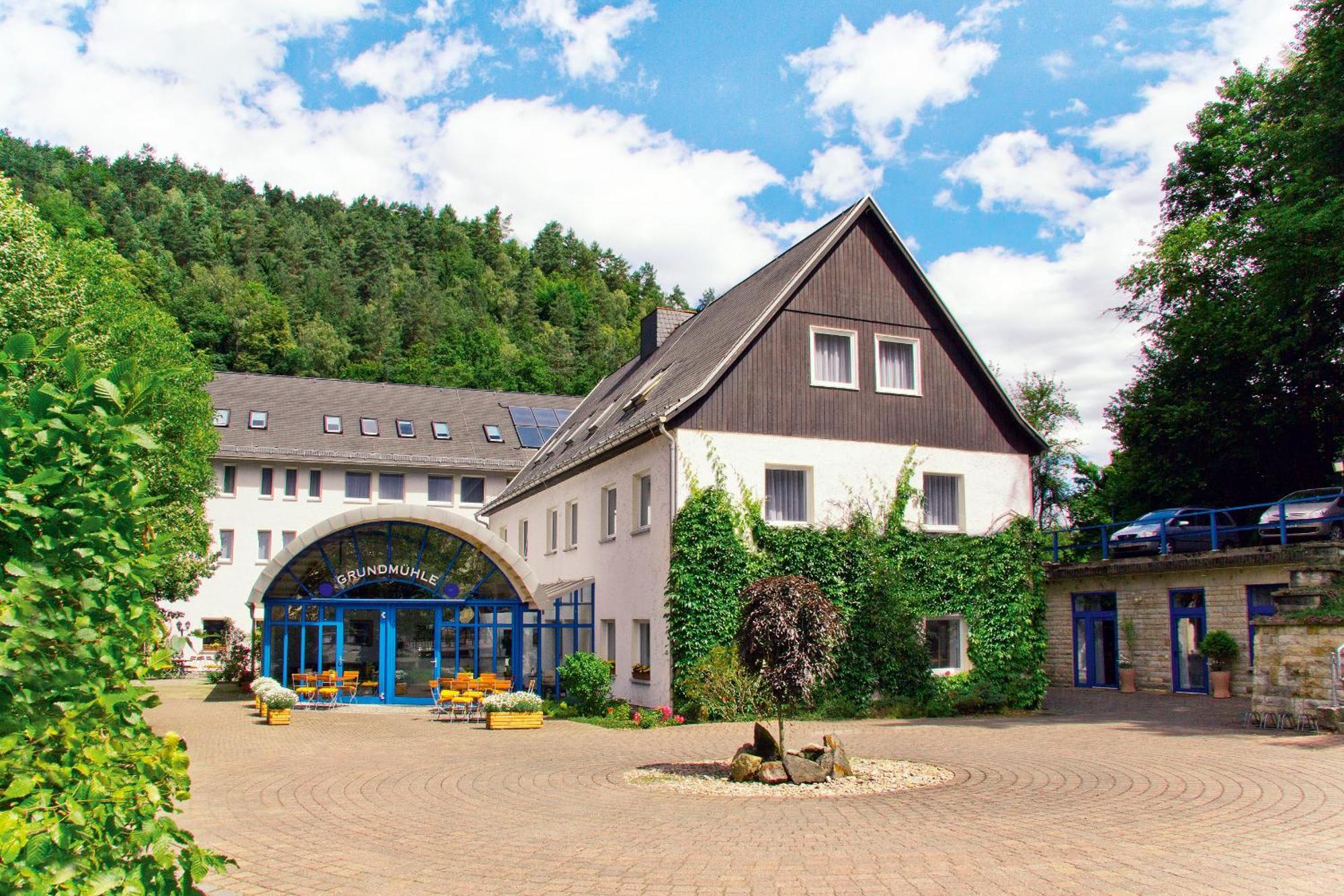 Hotel Garni Grundmuehle Bad Schandau Exterior foto